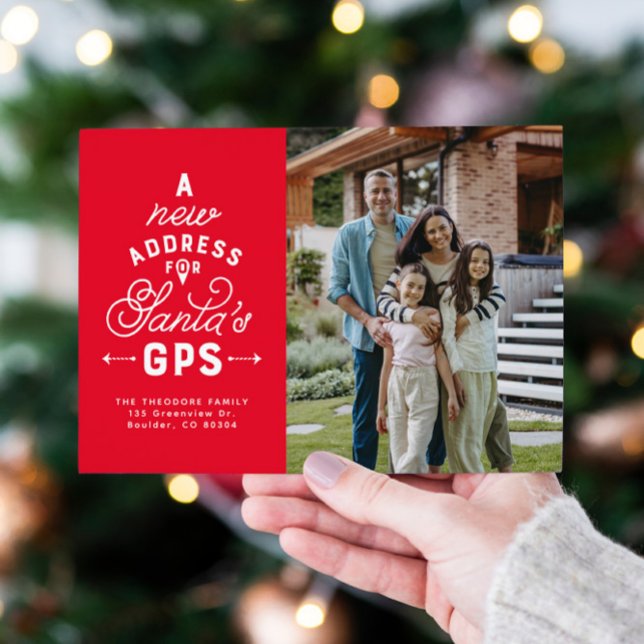 Movendo cartão de Natal de anúncio com 4 fotos (Criador carregado)