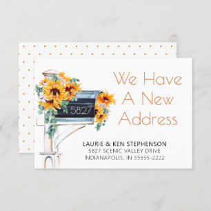 Movendo Girassóis Eucalyptus Mailbox Aquarela