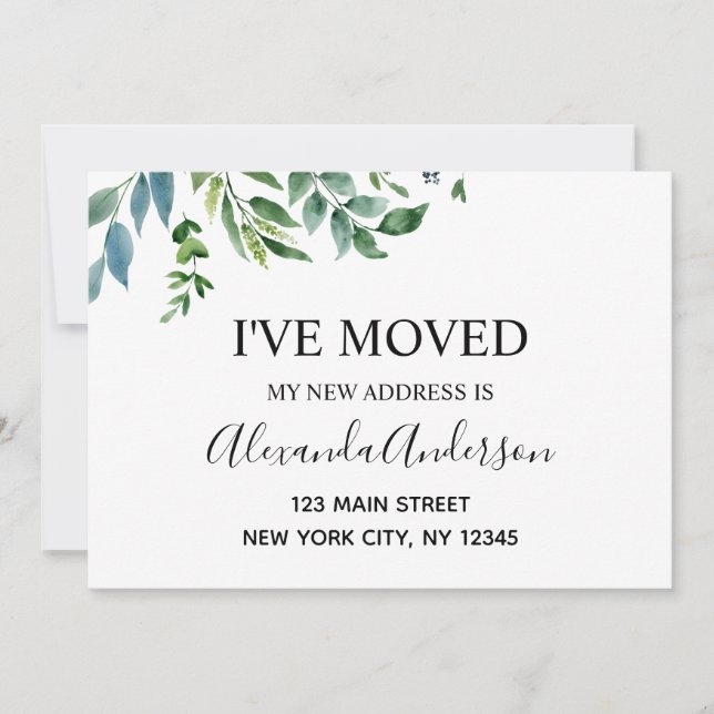 Movendo Primavera de Anúncio Greenery (Frente)