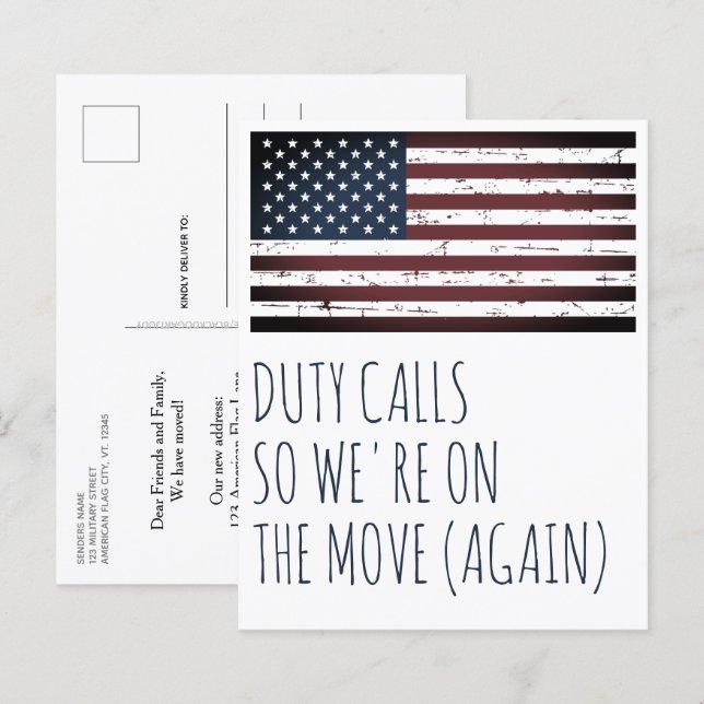 Movimentação de Anúncio de Movimentação Militar de (Frente/Verso)