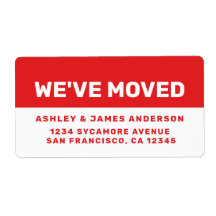 Movimentamos a Nova Etiqueta de Endereço Vermelho 