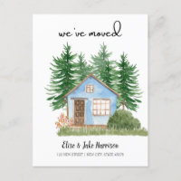 Movimentamos a Watercolor Novo Cartão Postal Domés