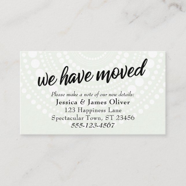 Movimentámos Círculos Brancos Cartão de Inserção V (Frente)