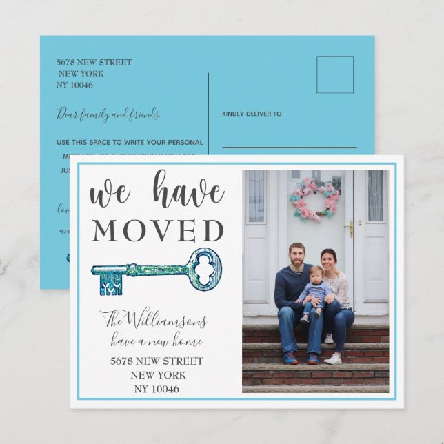 Movimentamos O Anúncio De Movimentação De Foto De  (Frente/Verso)