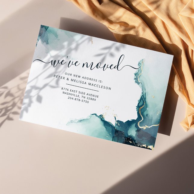 Movimentamos o anúncio de mudança de endereço mode (We've Moved Change of Address Announcement Card)