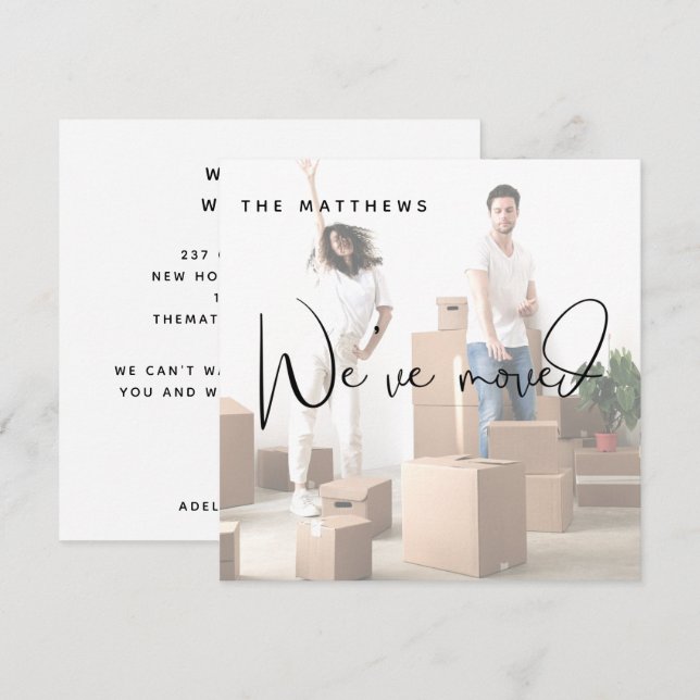 Movimentamos o Anúncio de Mudança de Foto de Ender (Frente/Verso)