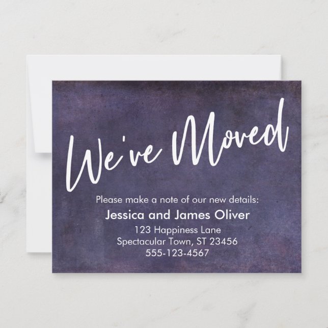 Movimentamos o anúncio do tipografia Purple Grunge (Frente)