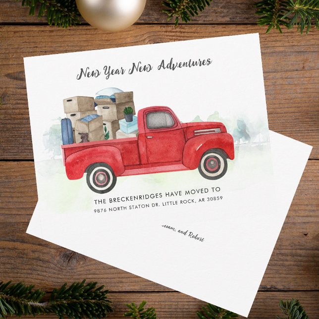 Movimentamos o novo Cartão de Anúncio de Movimenta (We've Moved New Address Moving Announcement Card)