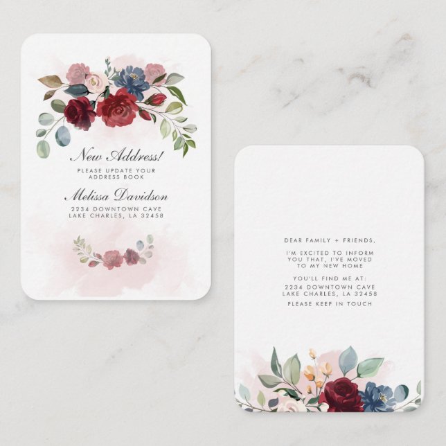 Movimentei o Anúncio de Movimentação Floral de End (Frente/Verso)