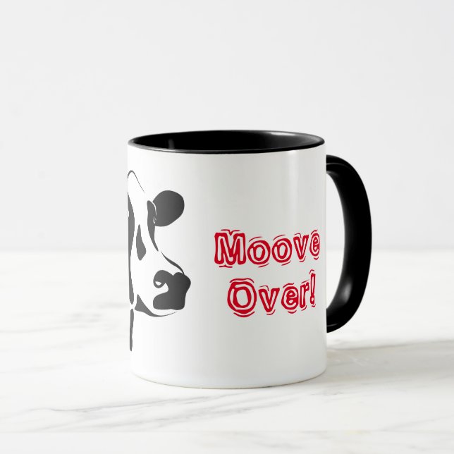 Movimento De Vaca Sobre Uma Xícara De Café De Dois (Frente Esquerda)