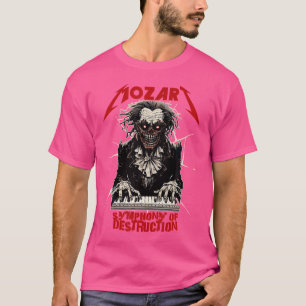 Mozart Funny Heavy-Metal Camisa Música Clássica Ba