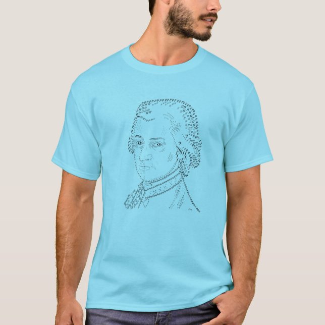 Mozart, notas de música na camisa (Frente)