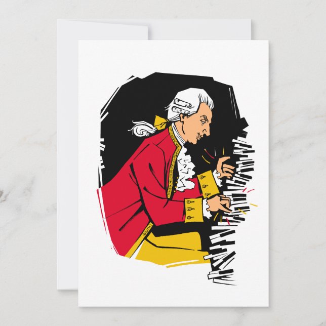 Mozart toca piano (Frente)