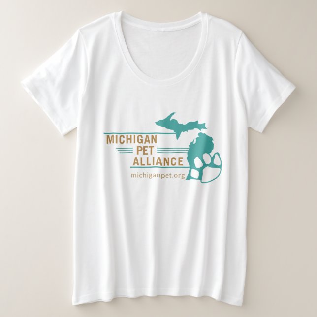 MPA ]Mulheres com T-Shirt de tamanho superior (Frente do Design)