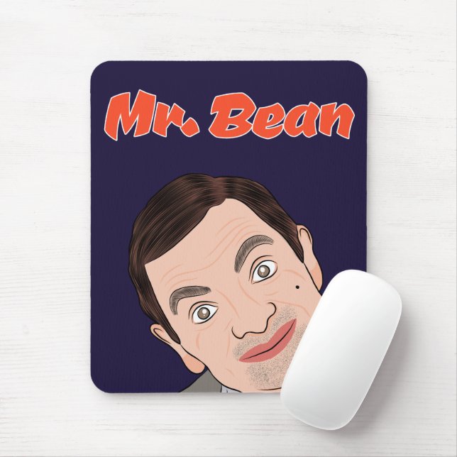Mr. Bean (Rowan Atkinson) Fan Art Mousepad (Com mouse)