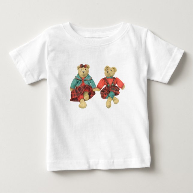 MR & SRA. BEAR Baby T-shirt (Frente)