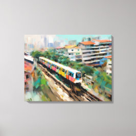 MRT de Singapura - Impressão de Canvas