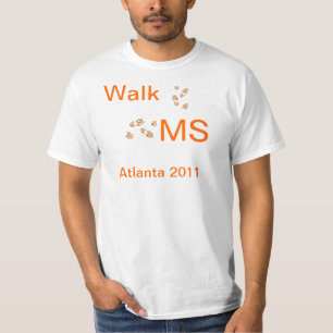 MS da caminhada do t-shirt