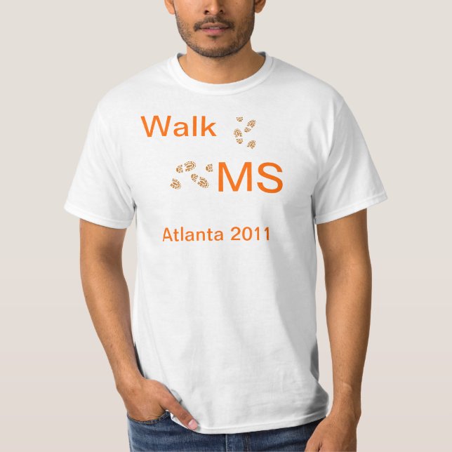 MS da caminhada do t-shirt (Frente)