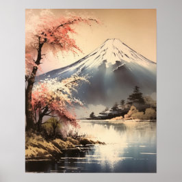 Mt. Fuji Impressão de Arte Japonês