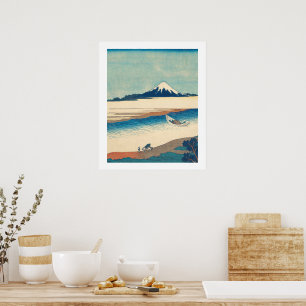 Mt Fuji Japonês Impressão, Papel de Poster de Valo