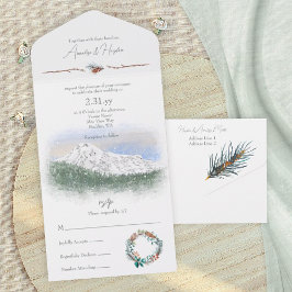 Mt. Rainier, Snow, Pinecones, Pine Needles