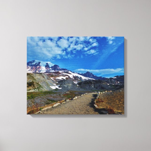 Mt. Rainier Stretch Canvas Print (Frente)