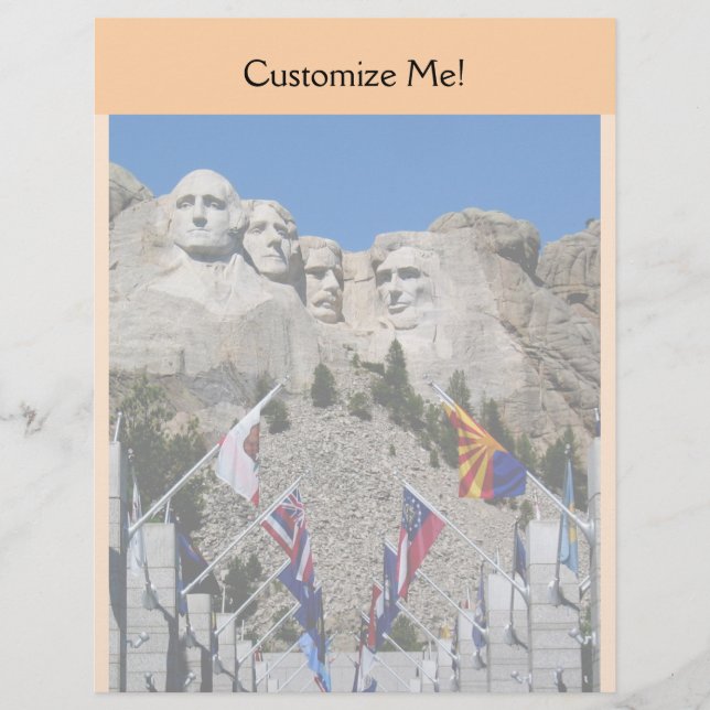 Mt Rushmore Souvenir Personalizável (Frente)