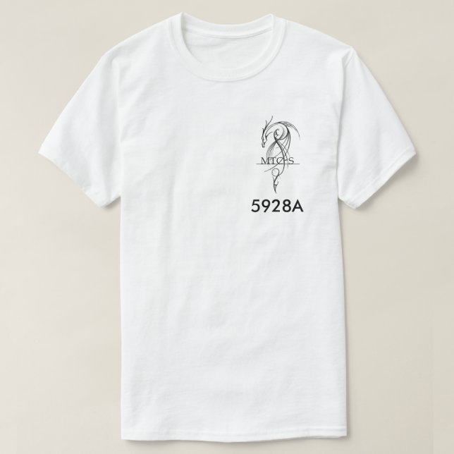 MTCHS Vex o t-shirt do homem da robótica (Frente do Design)