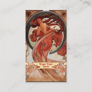 Mucha Art Nouveau - Cartões de visitas de Art Dec