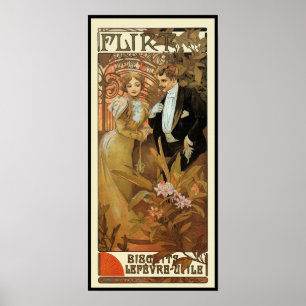 Mucha - arte francesa do poster do vintage -