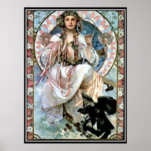 Mucha de Alphonse do poster vintage