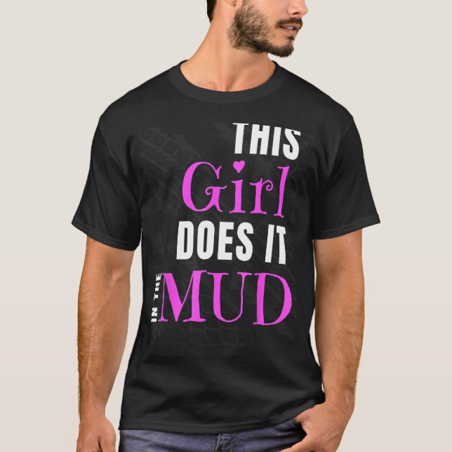 Mud Bogging Mudim - Camiseta Novelista Engraçada G (Frente)