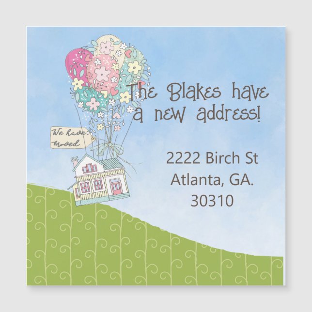 Mudámos A Nossa Casa Através Do Balão. (Frente)