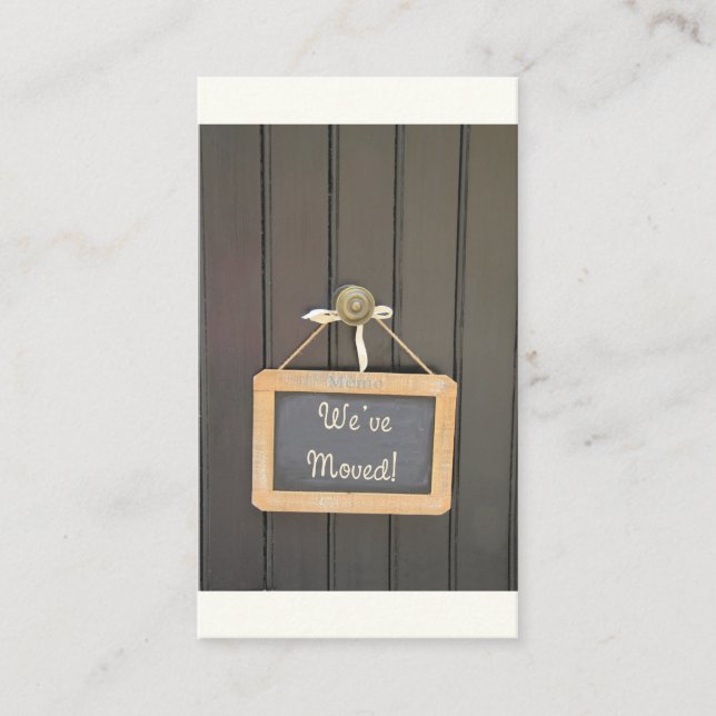 Mudamos - Anúncio de novo endereço (Frente)