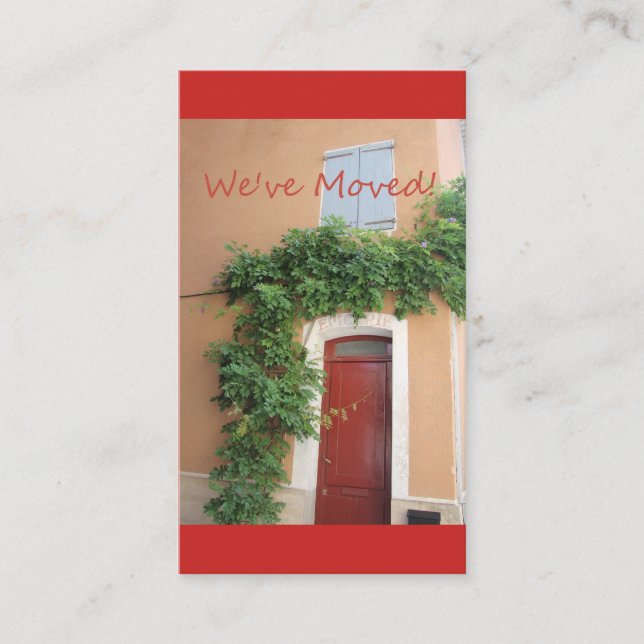 Mudamos - Anúncio de novo endereço (Frente)