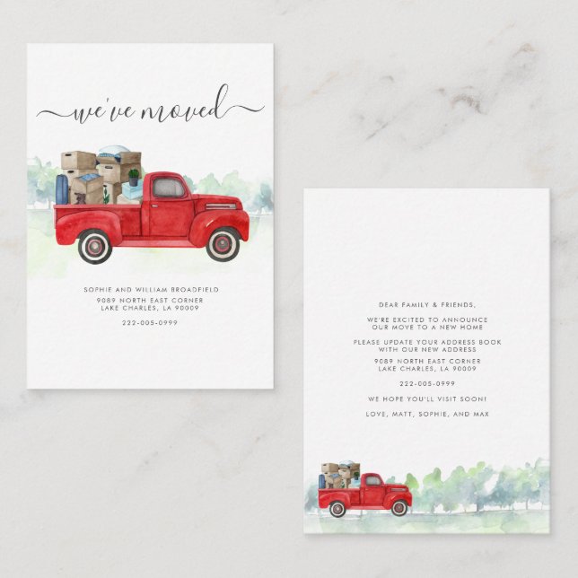 Mudamos de Anúncio de Movimentação de Endereços (Frente/Verso)