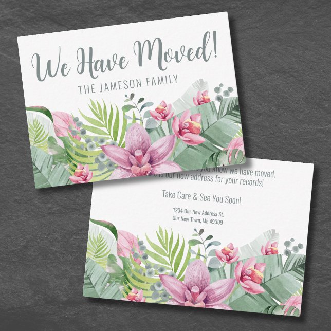 Mudamos De Cartão De Endereço (We Have Moved Change Of Address Card)