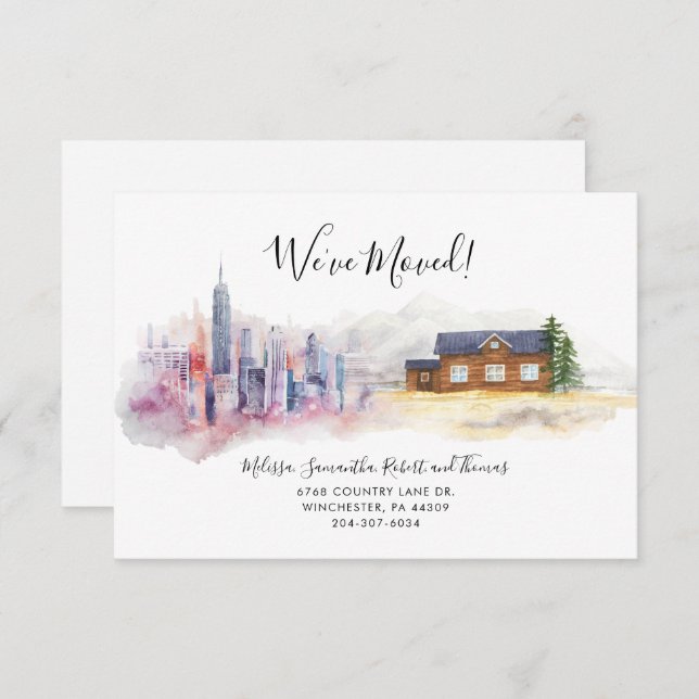 Mudamos de cidade para país e mudamos o anúncio (Frente/Verso)