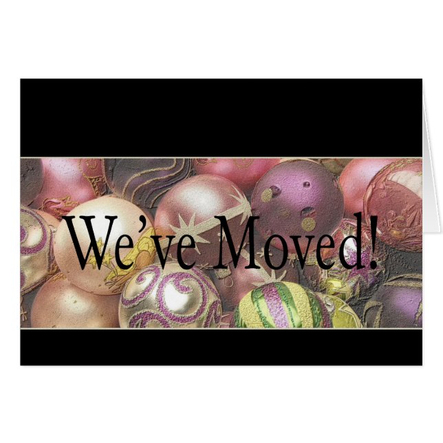 Mudámos - Novo Cartão de Natal de Endereço (Frente Horizontal)