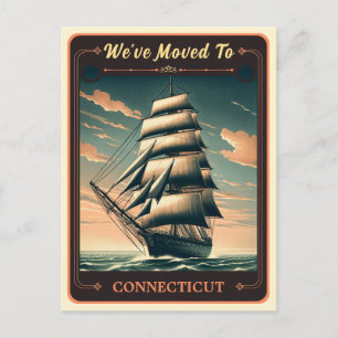 Mudamos Para Connecticut Cartão Postal Antigo