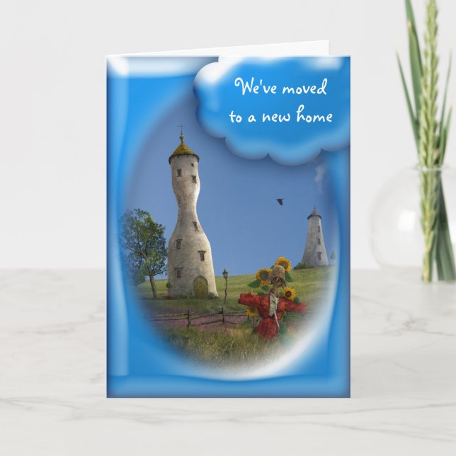 Mudamos para uma nova casa - Cartão (Frente)