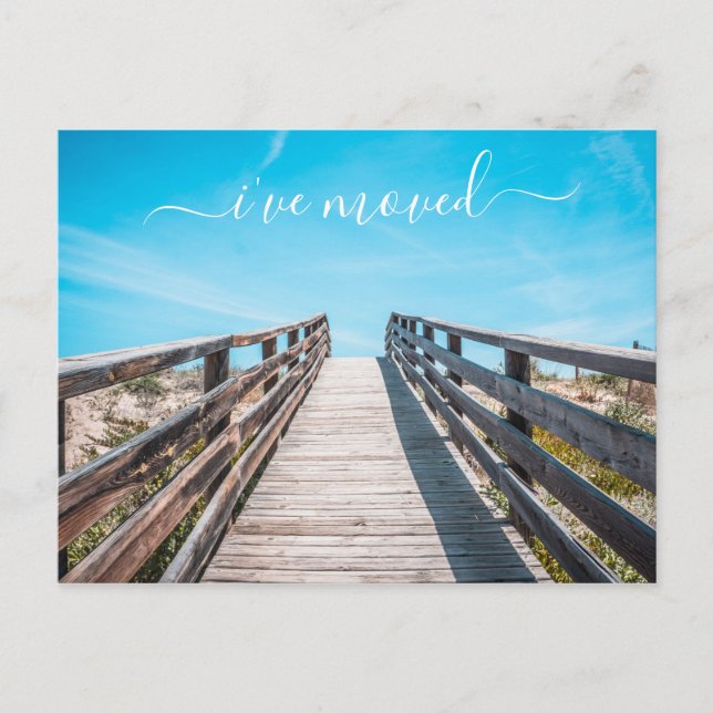 Mudança Anúncio de Novo Endereço Praia Oceano (Frente)