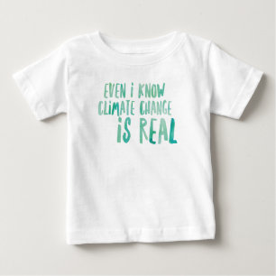 Mudança climática é camiseta Real Baby Fine Jersey