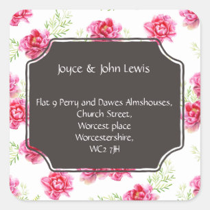 Mudança de adesivos de endereço