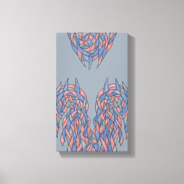 Mudança de Aura – Canvas Abstrato com Gradiente Su (Frente)