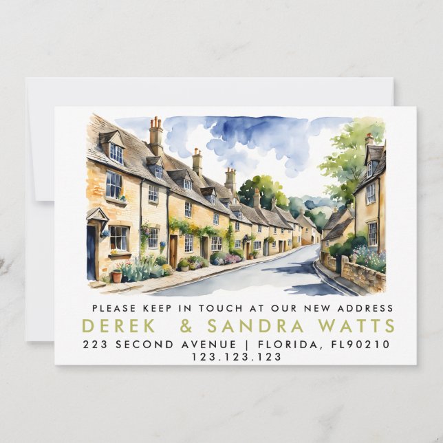 mudança de endereço,d anúncio movido cotswold (Frente)