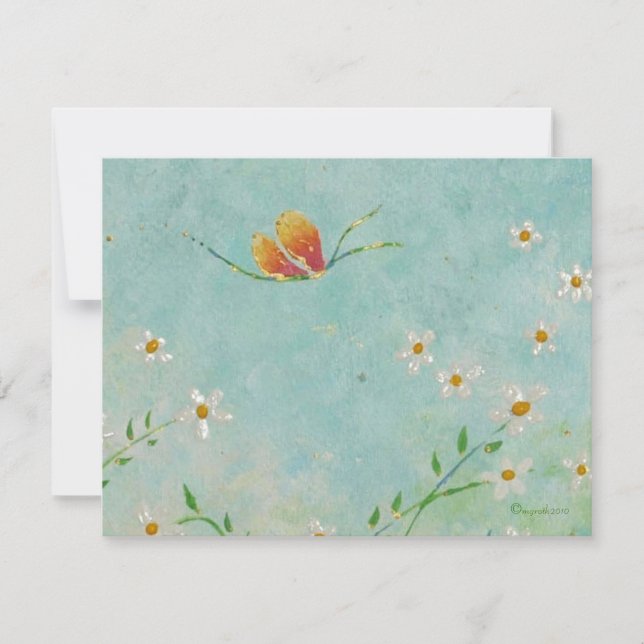 mudança de endereço do cartão de borboleta (Frente)