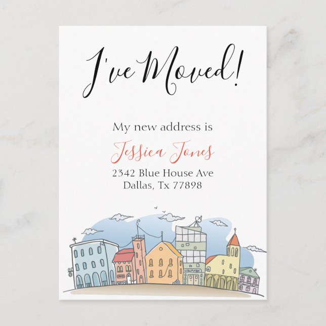 Mudança de Endereço Nova Morada Anúncio Casa Lar (Frente)