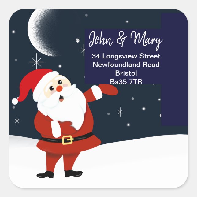 Mudança de Papais noeis de natal do adesivo do End (Frente)